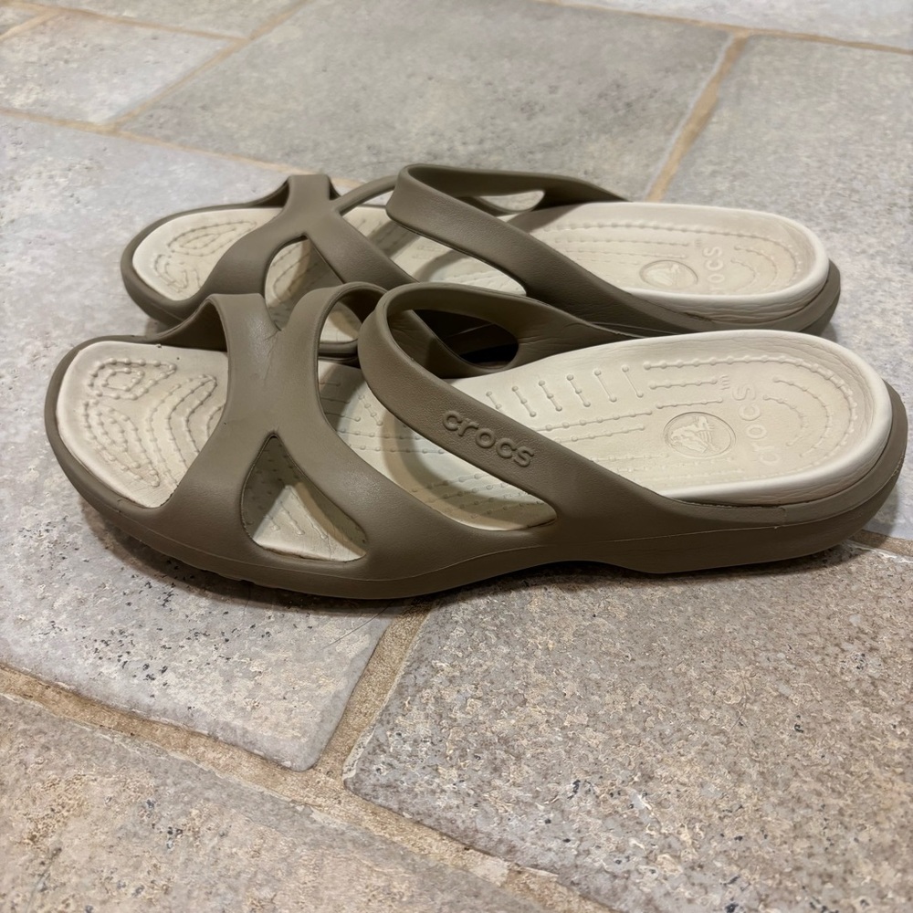 CROCS Meleen Twist Sandals Women's 10 Brown